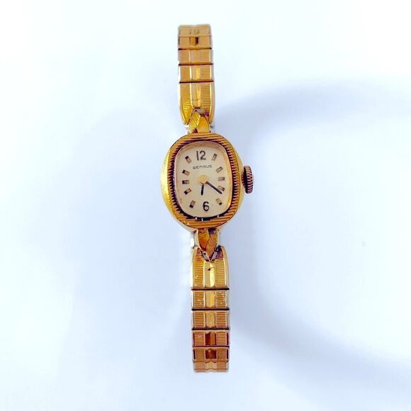 Benrus 14K Gold Ladies Wind Up Watch - Picture 1 of 6